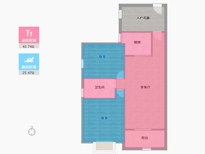 广东省-深圳市-新城市花园-71.42-户型库-动静分区