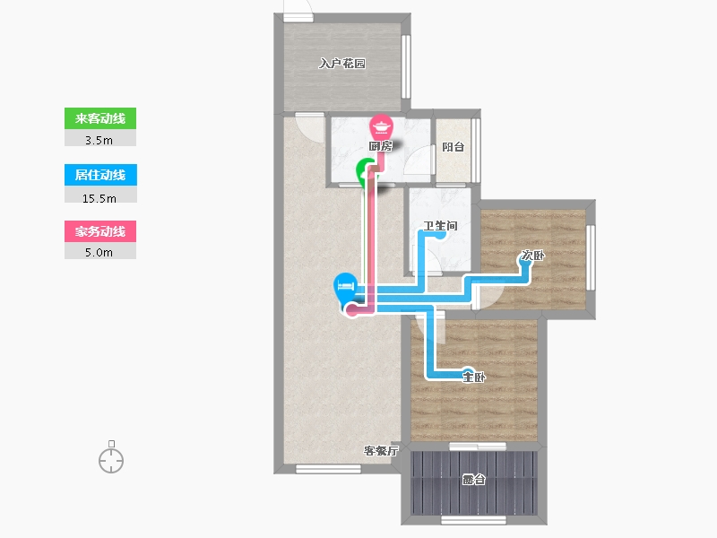 广东省-深圳市-卓能雅苑-69.58-户型库-动静线