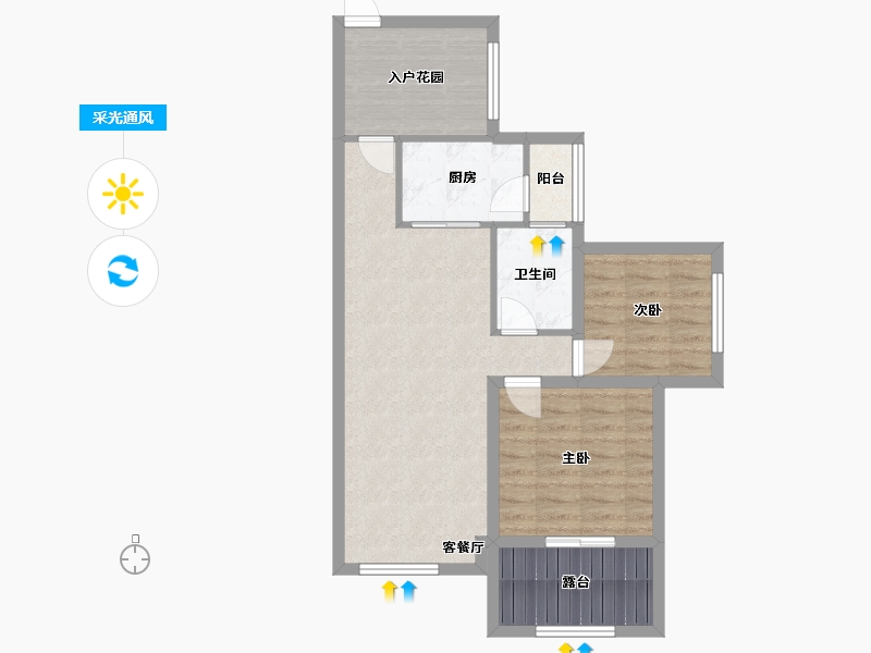 广东省-深圳市-卓能雅苑-69.58-户型库-采光通风