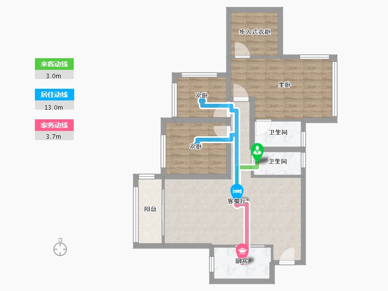 黑龙江省-鹤岗市-前海丹华-78.27-户型库-动静线