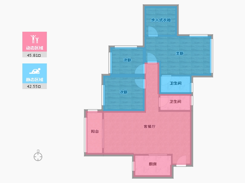 黑龙江省-鹤岗市-前海丹华-78.27-户型库-动静分区