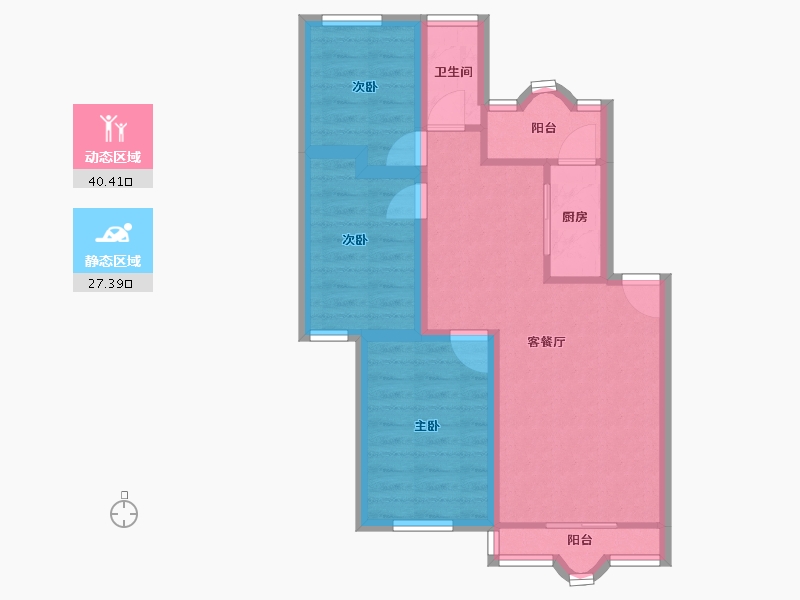 广东省-深圳市-紫薇花园-59.45-户型库-动静分区