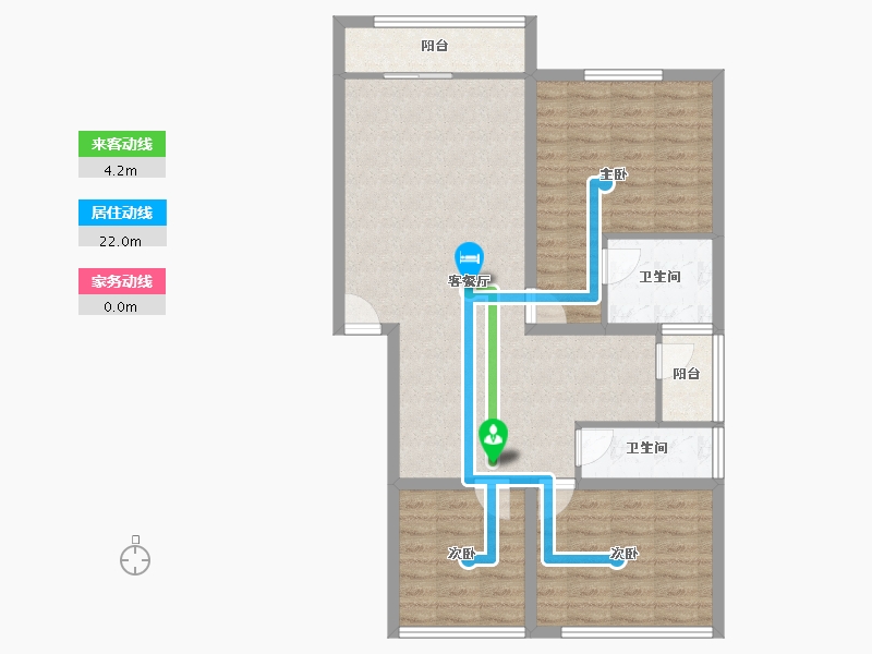 广东省-深圳市-锦绣江南一二三期-88.53-户型库-动静线