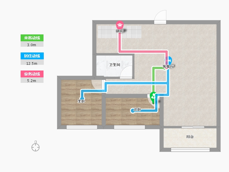 广东省-深圳市-梅花新园-58.91-户型库-动静线