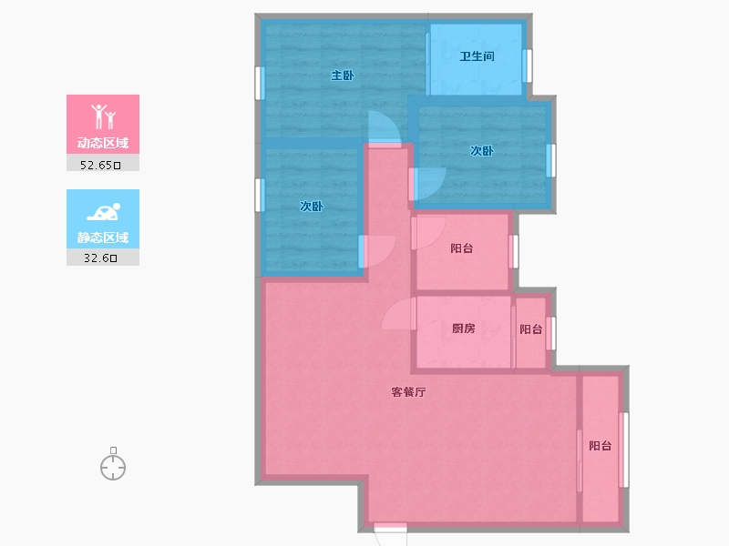 广东省-深圳市-富通天骏-75.79-户型库-动静分区