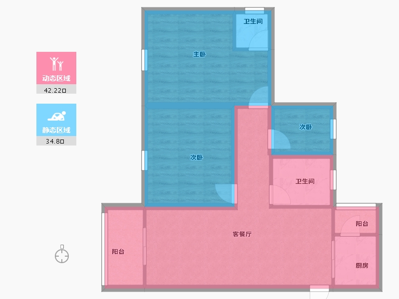 广东省-深圳市-中海怡瑞山居-68.00-户型库-动静分区