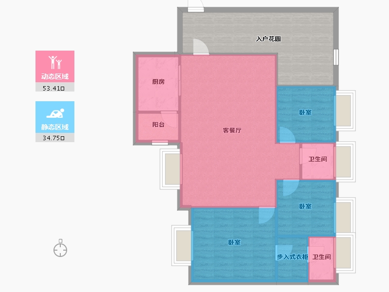 广东省-深圳市-卓能雅苑-100.43-户型库-动静分区