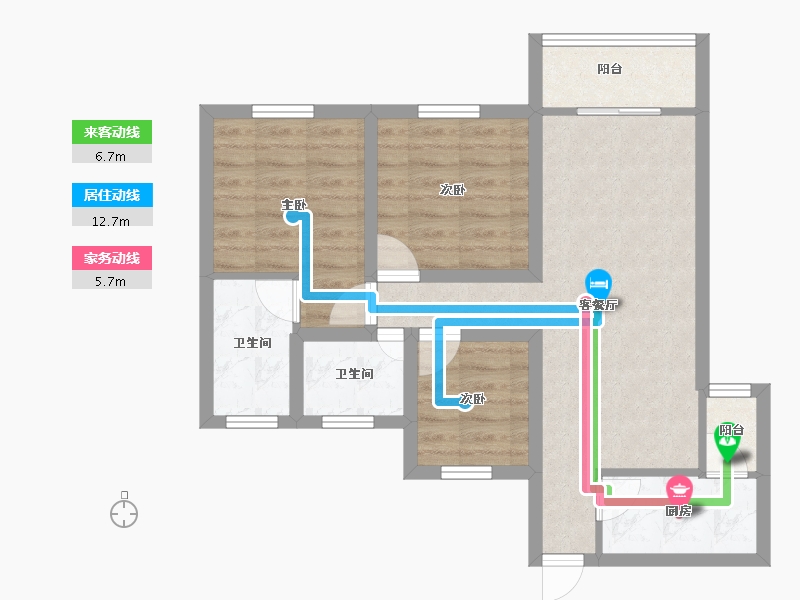 广东省-深圳市-愉园新苑-63.49-户型库-动静线