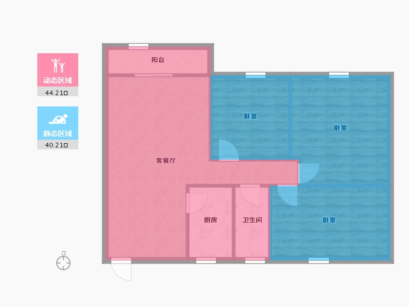 广东省-深圳市-百合星城一期-77.02-户型库-动静分区