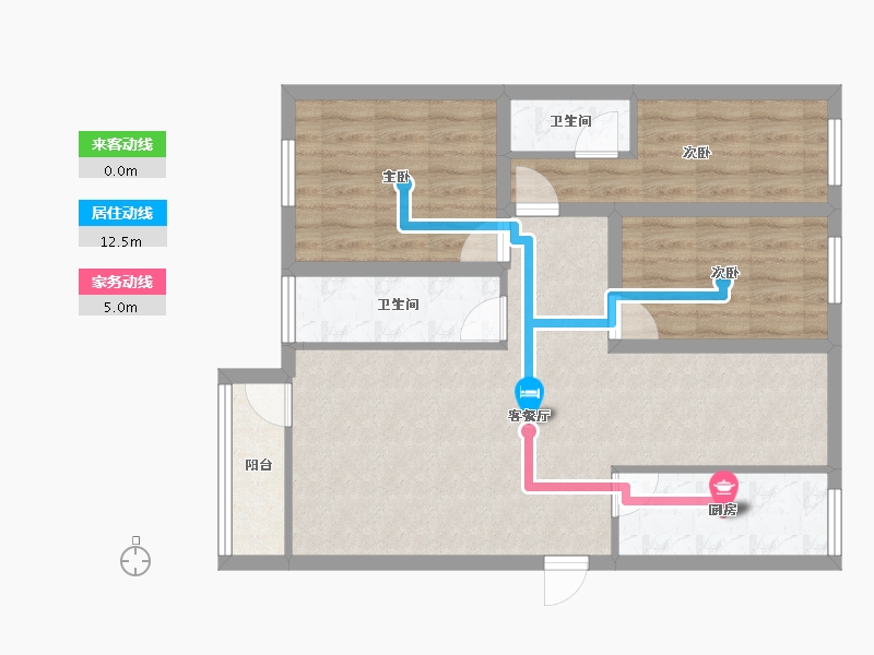 广东省-深圳市-颐安都会中央二期-77.04-户型库-动静线