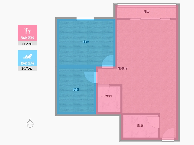 广东省-深圳市-滢水山庄一区-55.41-户型库-动静分区