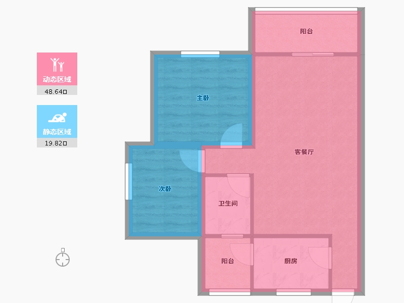 广东省-深圳市-世纪春城二期-61.01-户型库-动静分区