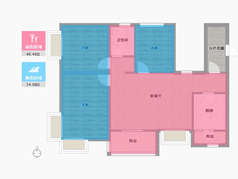 广东省-深圳市-梅龙阁-76.93-户型库-动静分区