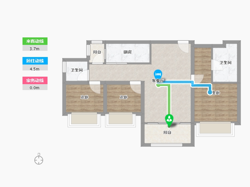 广东省-深圳市-联美新天地华府-63.14-户型库-动静线