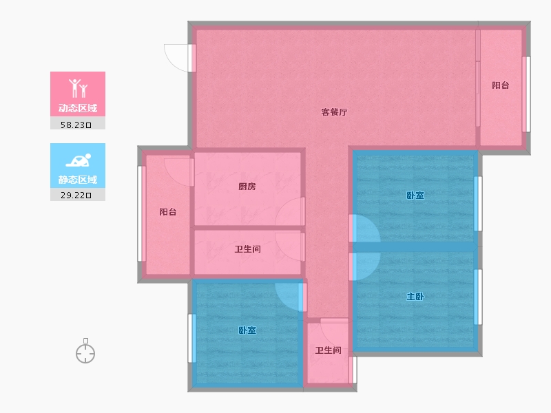 广东省-深圳市-西头东苑-77.48-户型库-动静分区