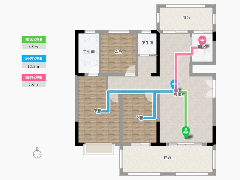 河南省-洛阳市-美庐湾-100.00-户型库-动静线