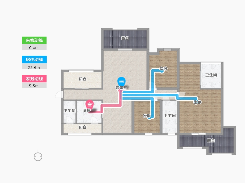 广东省-深圳市-锦绣御园-139.82-户型库-动静线