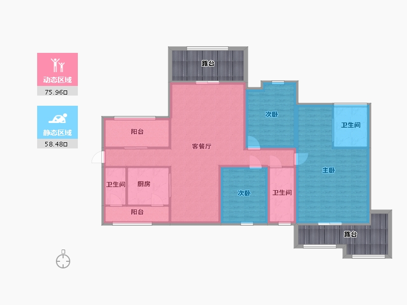 广东省-深圳市-锦绣御园-139.82-户型库-动静分区