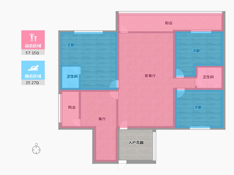 广东省-深圳市-聚龙苑-86.00-户型库-动静分区