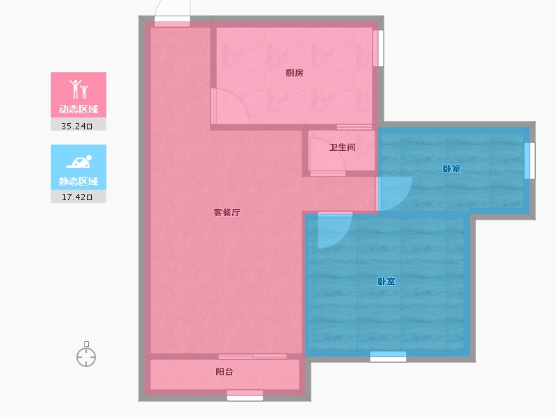 广东省-深圳市-宏兴苑-47.17-户型库-动静分区