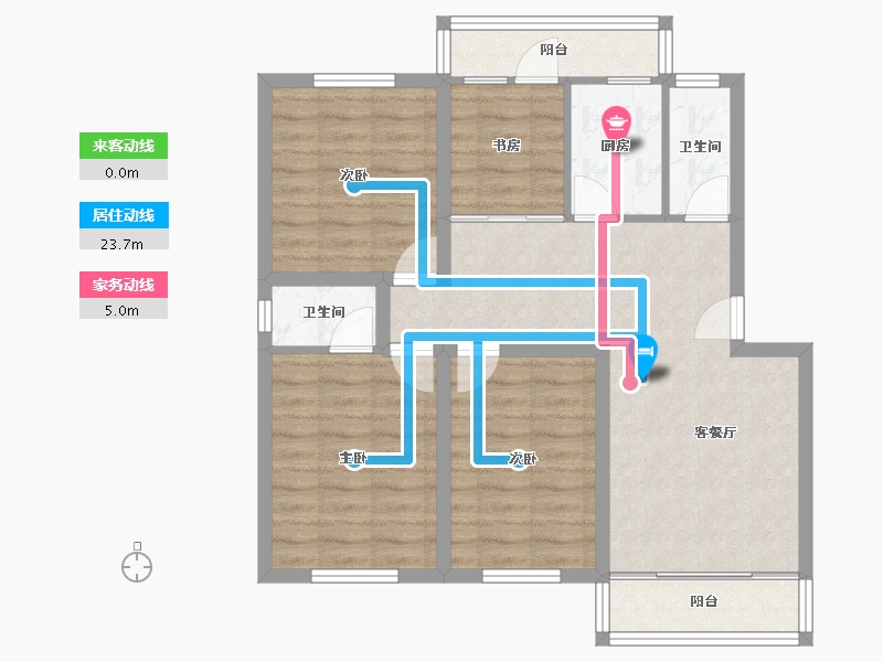 广东省-深圳市-宏兴苑-80.87-户型库-动静线