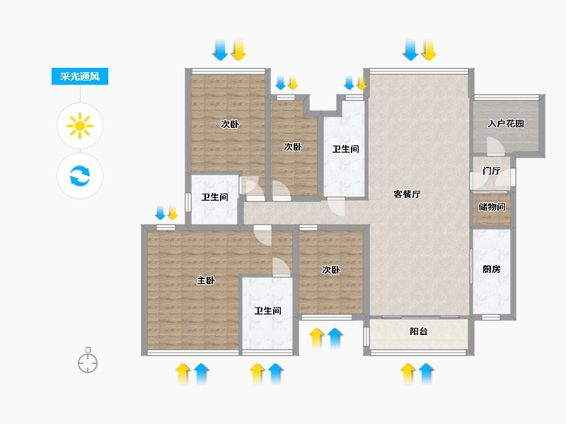 广东省-深圳市-星河盛世-151.31-户型库-采光通风