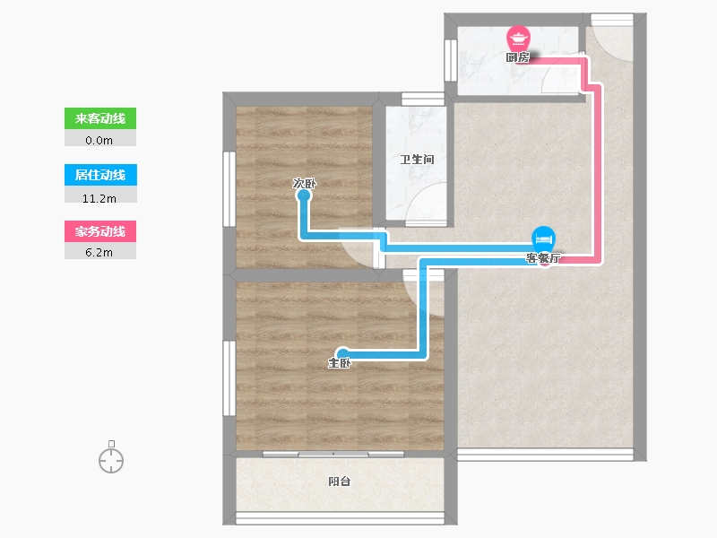 广东省-深圳市-宏兴苑-55.25-户型库-动静线