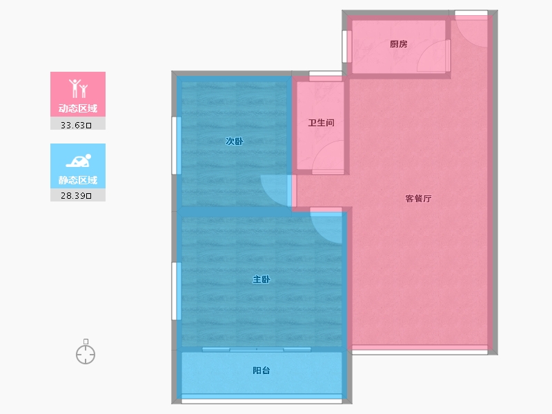 广东省-深圳市-宏兴苑-55.25-户型库-动静分区