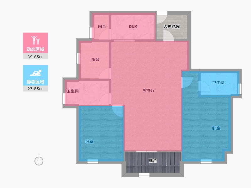 广东省-深圳市-融富花园-64.00-户型库-动静分区