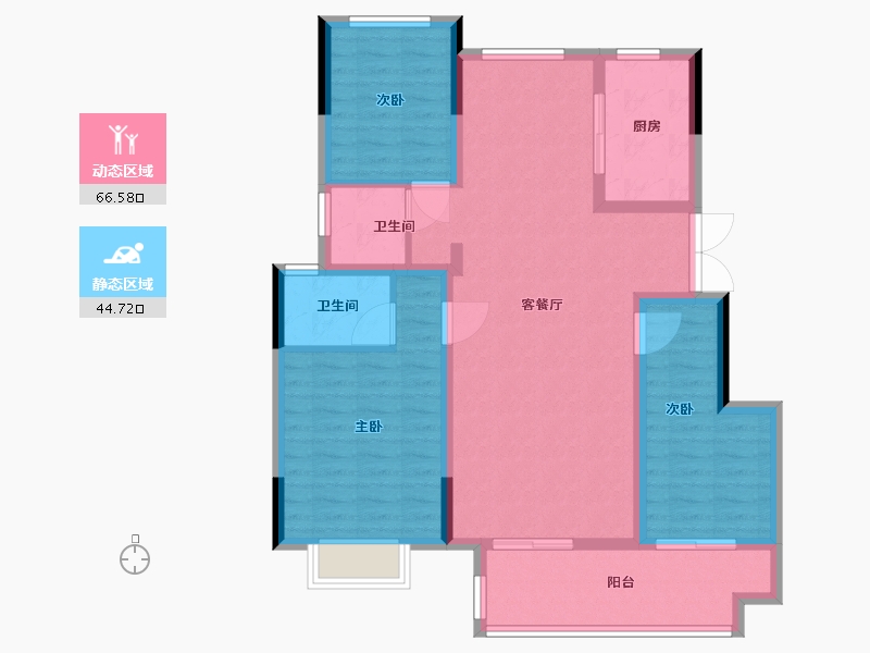 安徽省-安庆市-政务未来城-99.52-户型库-动静分区