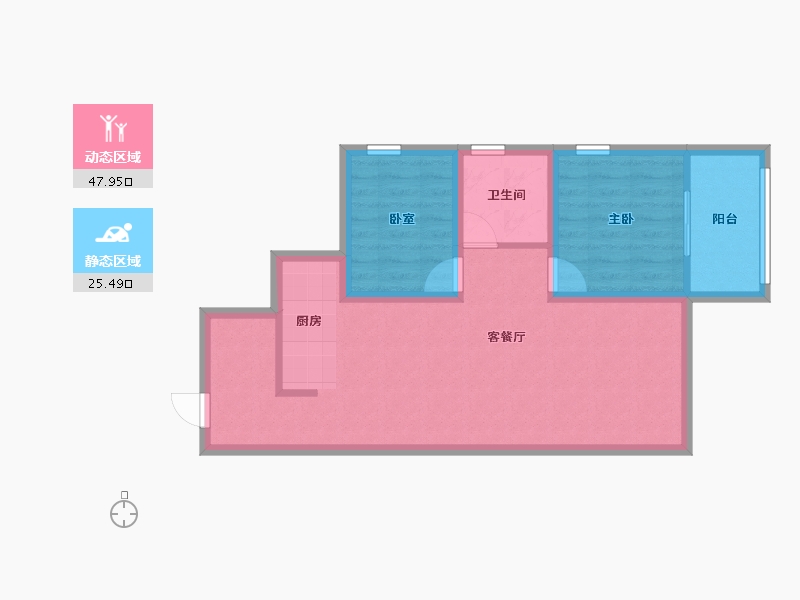 广东省-深圳市-城投七里香榭-65.56-户型库-动静分区