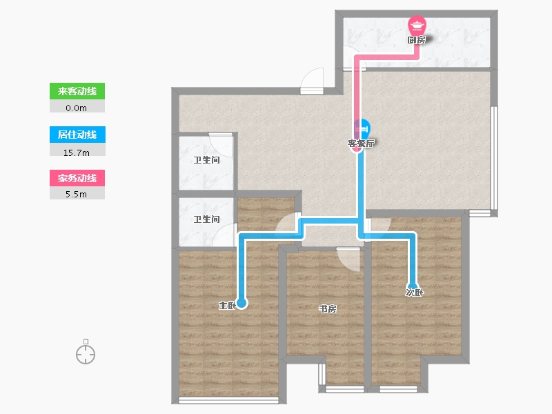 广东省-深圳市-富源居-101.93-户型库-动静线