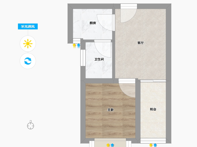 广东省-深圳市-潜龙鑫茂花园C区-23.11-户型库-采光通风