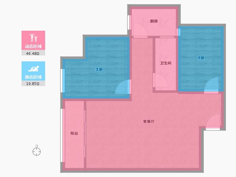 广东省-深圳市-梅龙苑-58.94-户型库-动静分区