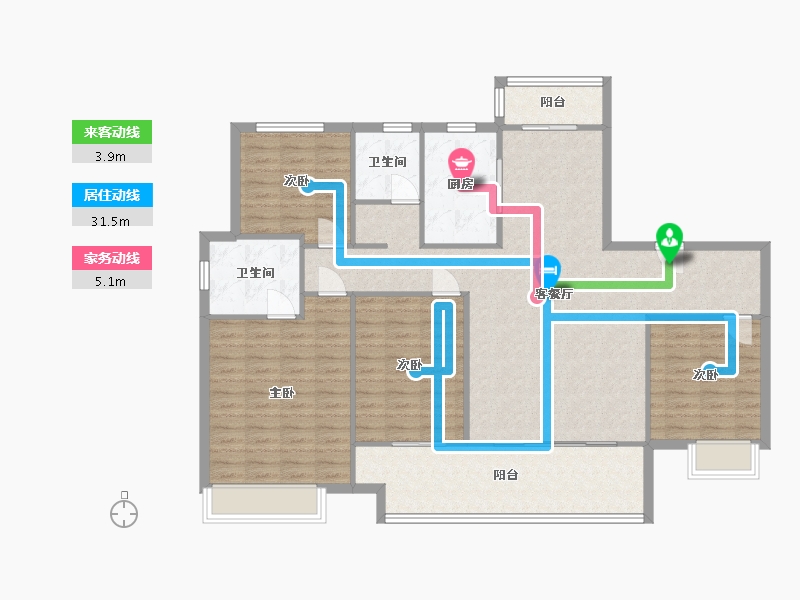 河南省-濮阳市-西湖龙府-113.60-户型库-动静线