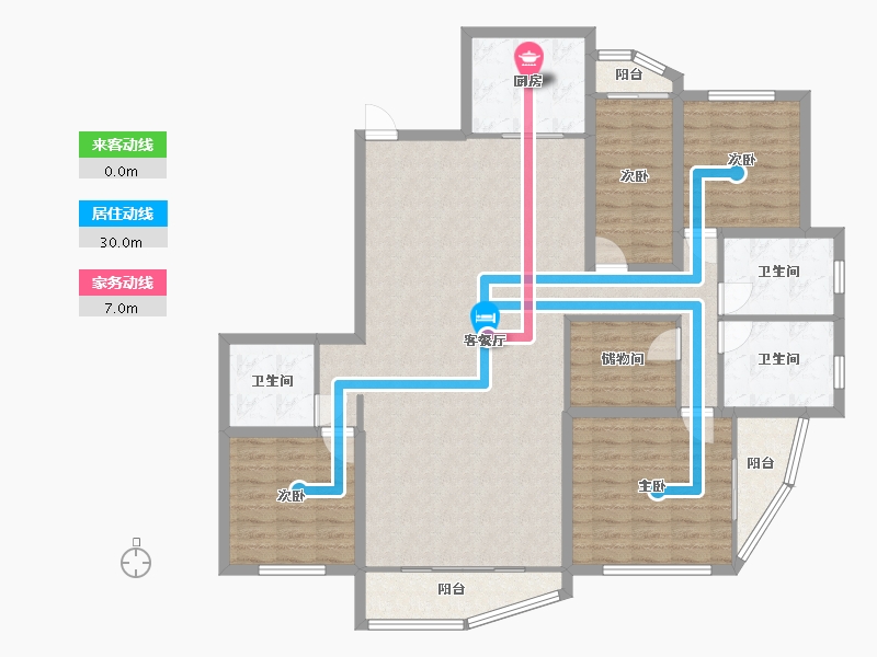 广东省-深圳市-锦绣御园-139.32-户型库-动静线