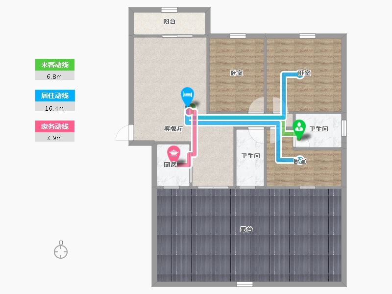 广东省-深圳市-锦绣御园-116.96-户型库-动静线