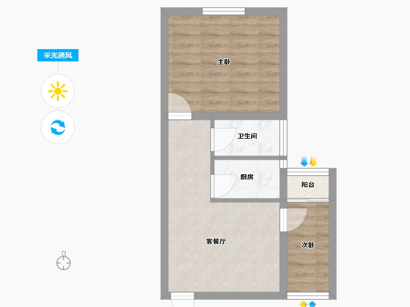 广东省-深圳市-龙岗中心广场-40.29-户型库-采光通风