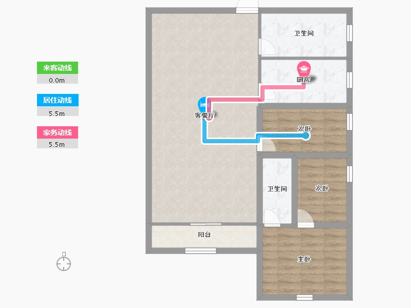 黑龙江省-鹤岗市-华府假日-83.20-户型库-动静线