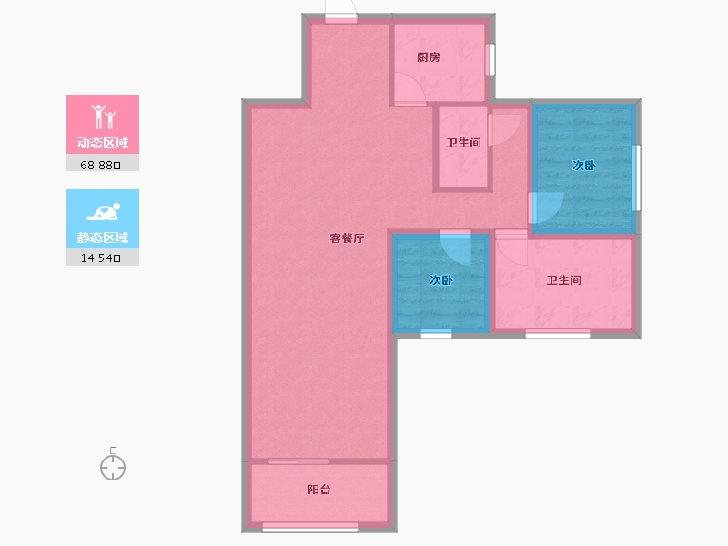 广东省-深圳市-新城市花园-74.39-户型库-动静分区