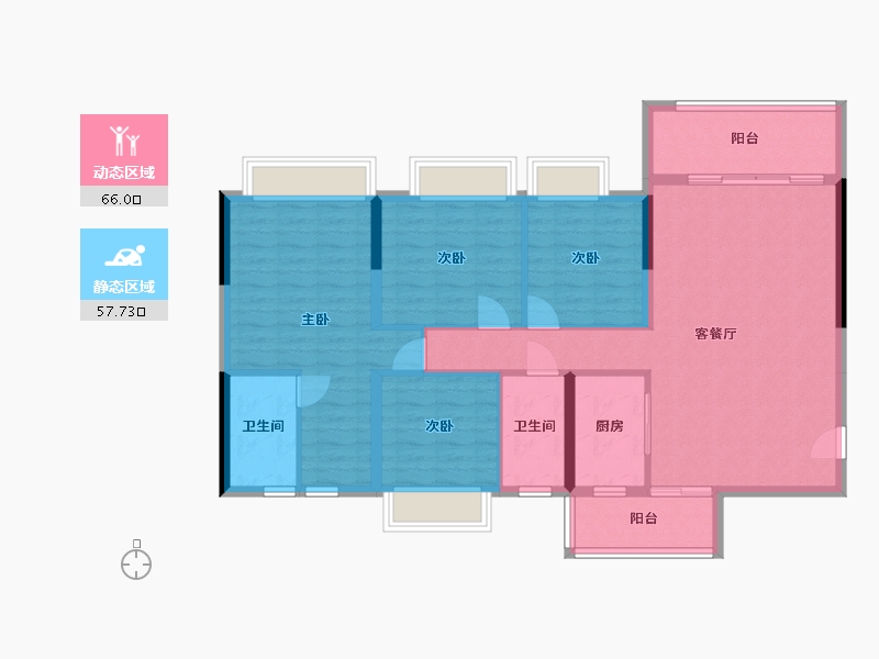 广东省-云浮市-美丽西河-114.50-户型库-动静分区