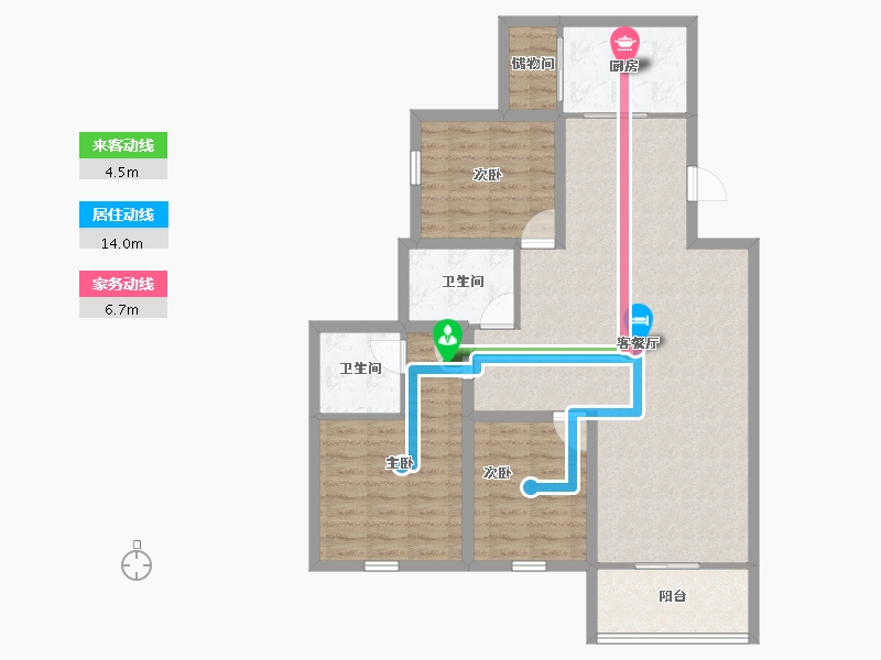 广东省-深圳市-世纪春城二期-98.09-户型库-动静线