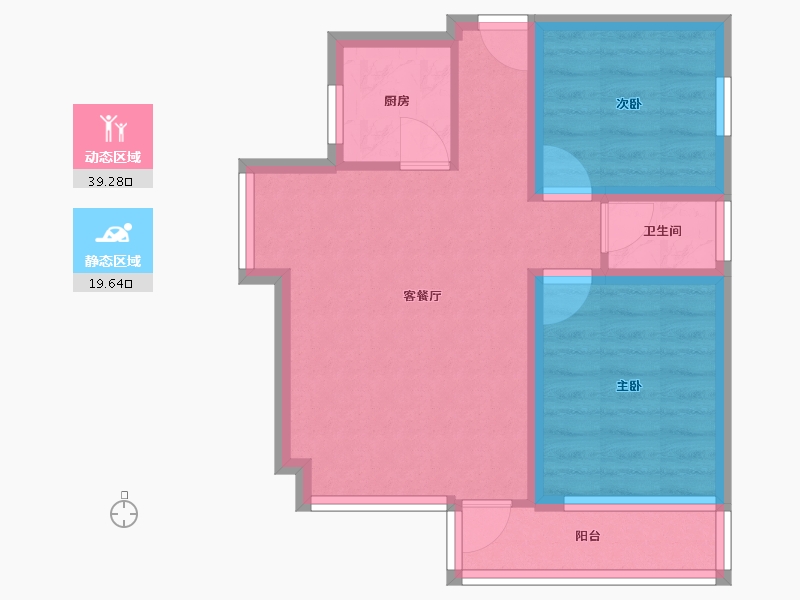 广东省-深圳市-壹克拉-51.55-户型库-动静分区