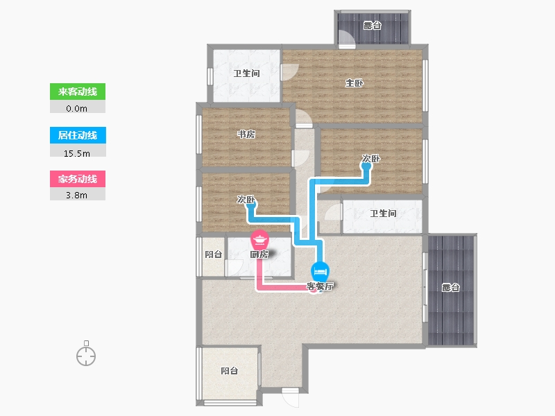 广东省-深圳市-锦绣御园-154.33-户型库-动静线