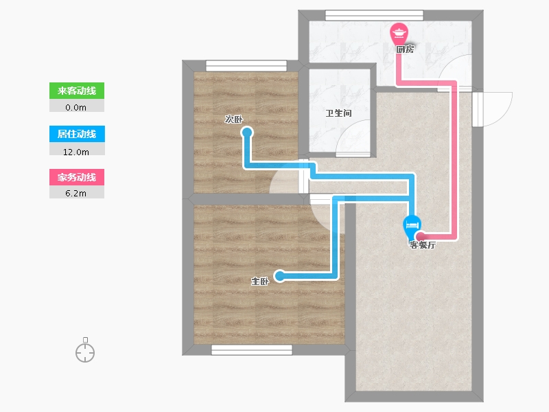 广东省-深圳市-和兴花园一期(和兴苑)-44.09-户型库-动静线