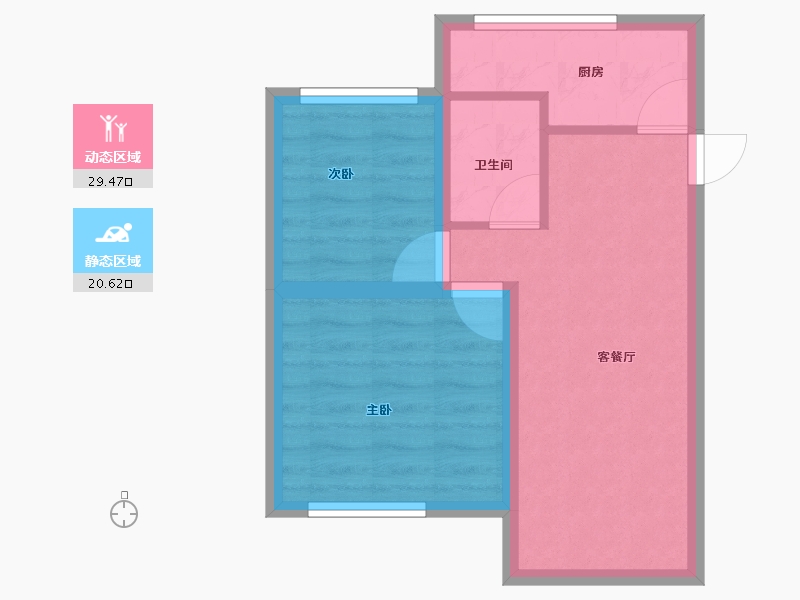 广东省-深圳市-和兴花园一期(和兴苑)-44.09-户型库-动静分区