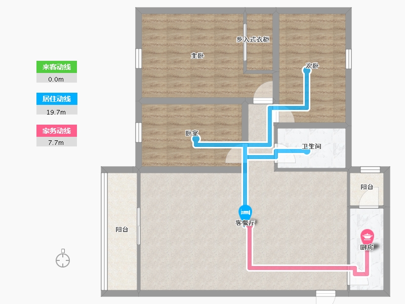 广东省-深圳市-新龙岗花园-101.10-户型库-动静线