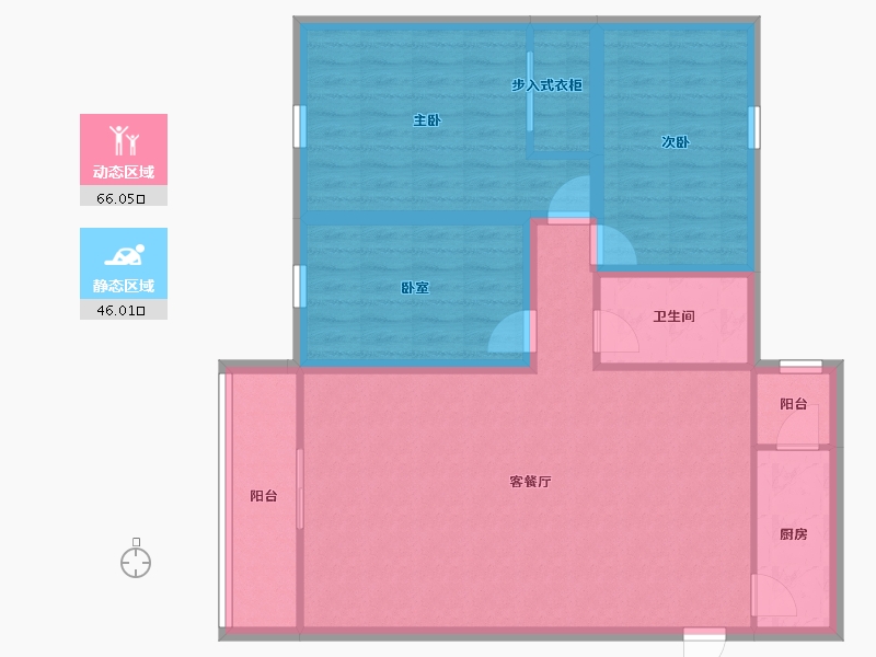 广东省-深圳市-新龙岗花园-101.10-户型库-动静分区