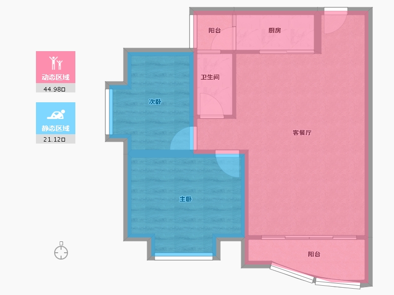 广东省-深圳市-富通天骏-59.16-户型库-动静分区