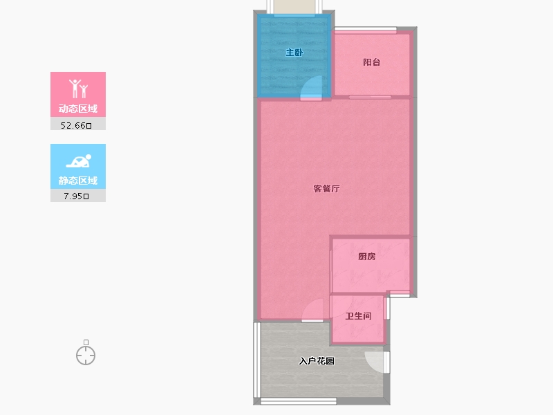 广东省-深圳市-佳兆业茗萃园(一期)-65.70-户型库-动静分区